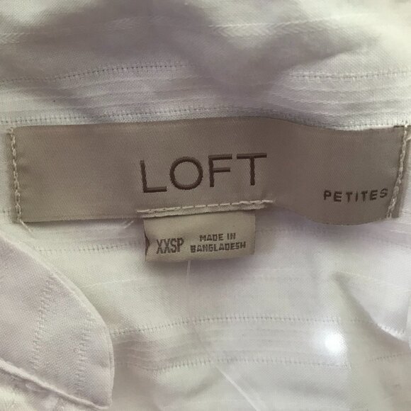 Loft | Tasseled Tie-Neck Bib Blouse - Picture 8 of 10